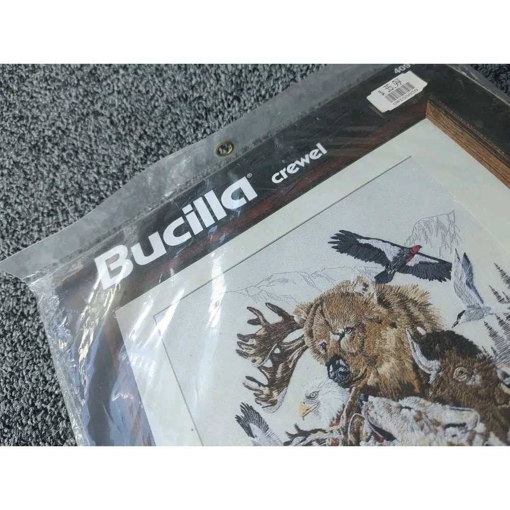 Vintage Bucilla Needlepoint Stitch Kit 'Endangered Beauty' 17
